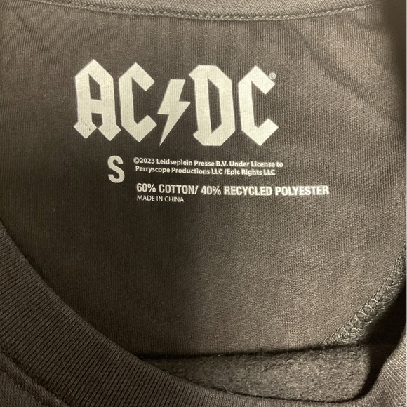 AC/DC "We Salute You" Cannon Graphic Sweatshirt‎ - Black/Gray (Size S) - Picture 5 of 5